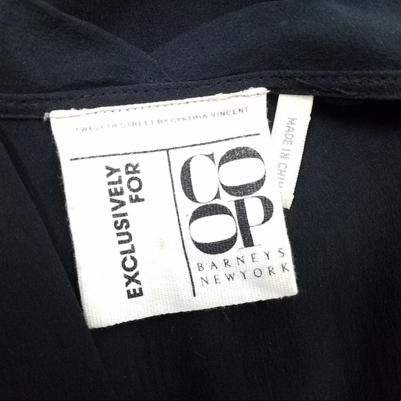 Barney’s New York Black Pockets Dress 100% Silk - Picture 8 of 8